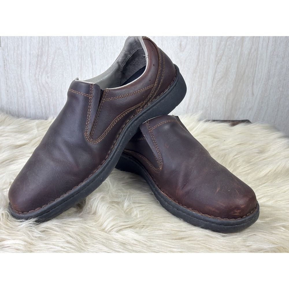 RedHead Marston Shoes Mens 14M Brown Leather Slip On Comfort Loafers With Box